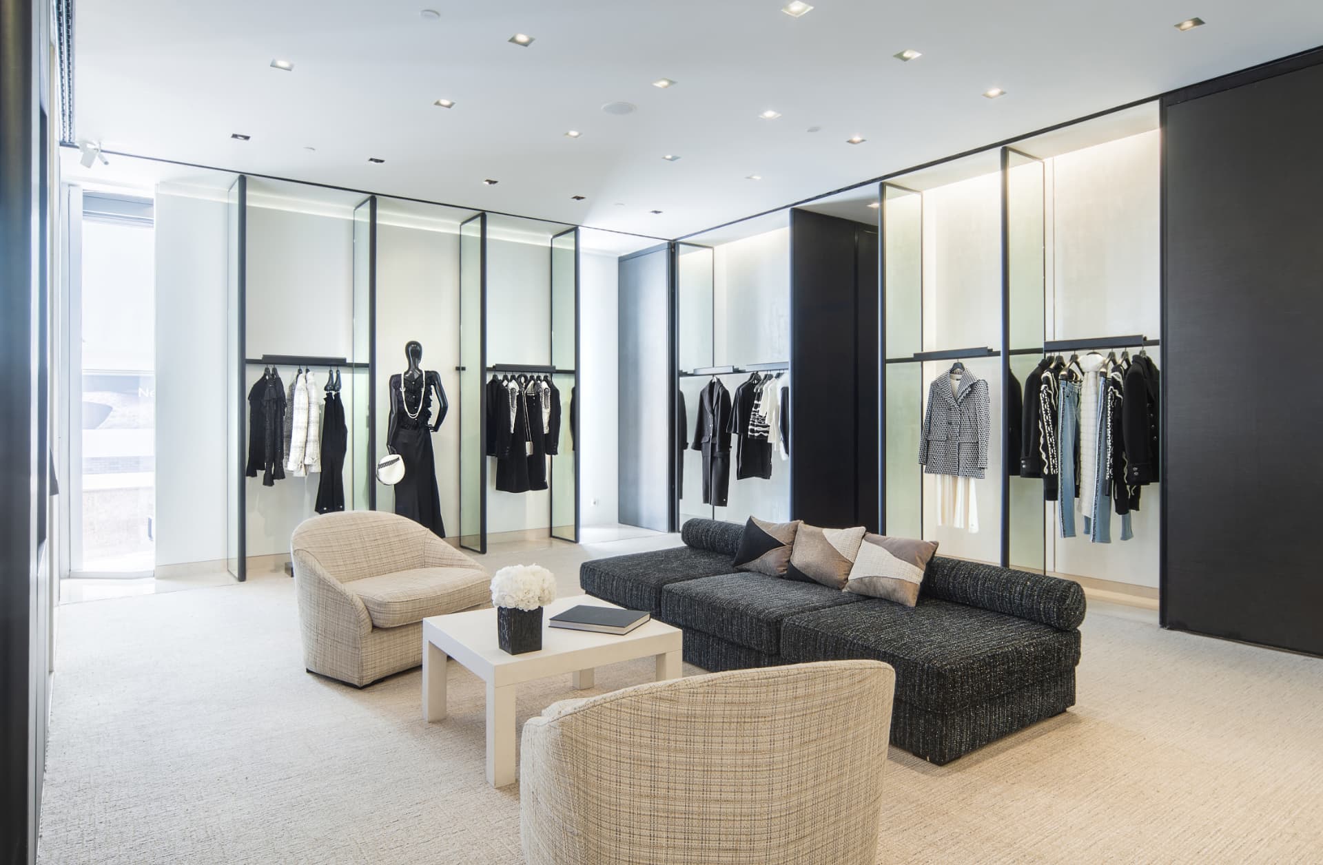 Luxury retail boutique interior